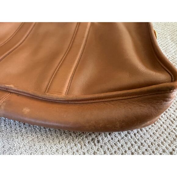 Coach 100% Leather Vintage Taupe Briefcase NO STRAPS - Picture 3 of 10